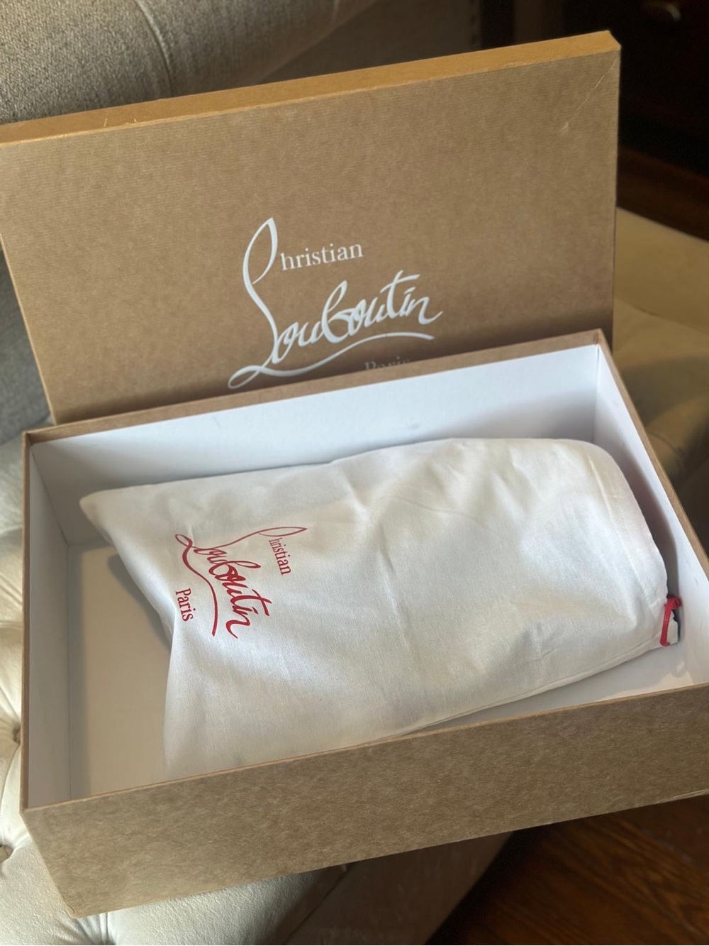 Christian Louboutin Black and White Colorblock Stiletto Booties - Picture 7 of 8